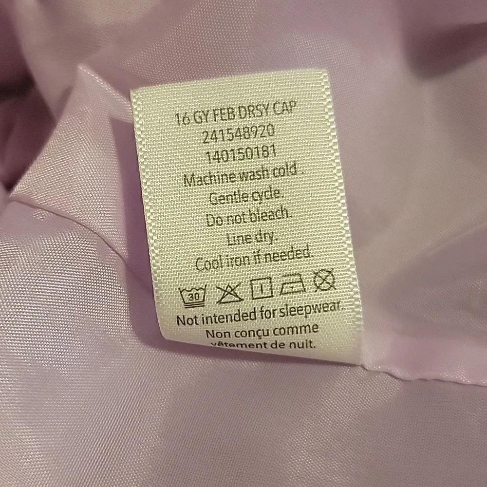 DRESSED UP BY GYMBOREE LILAC DROPPED WAIST FLORAL PRINT DRESS WITH BOW, SIZE 5